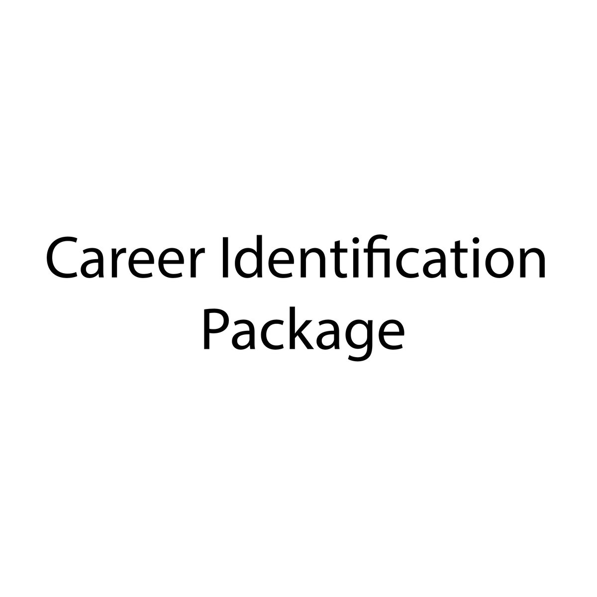 Careers Identification package