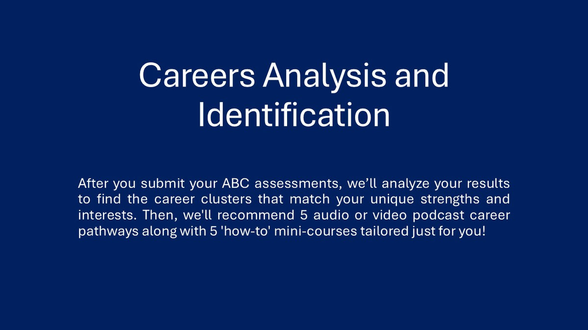 Careers Analysis and Identification